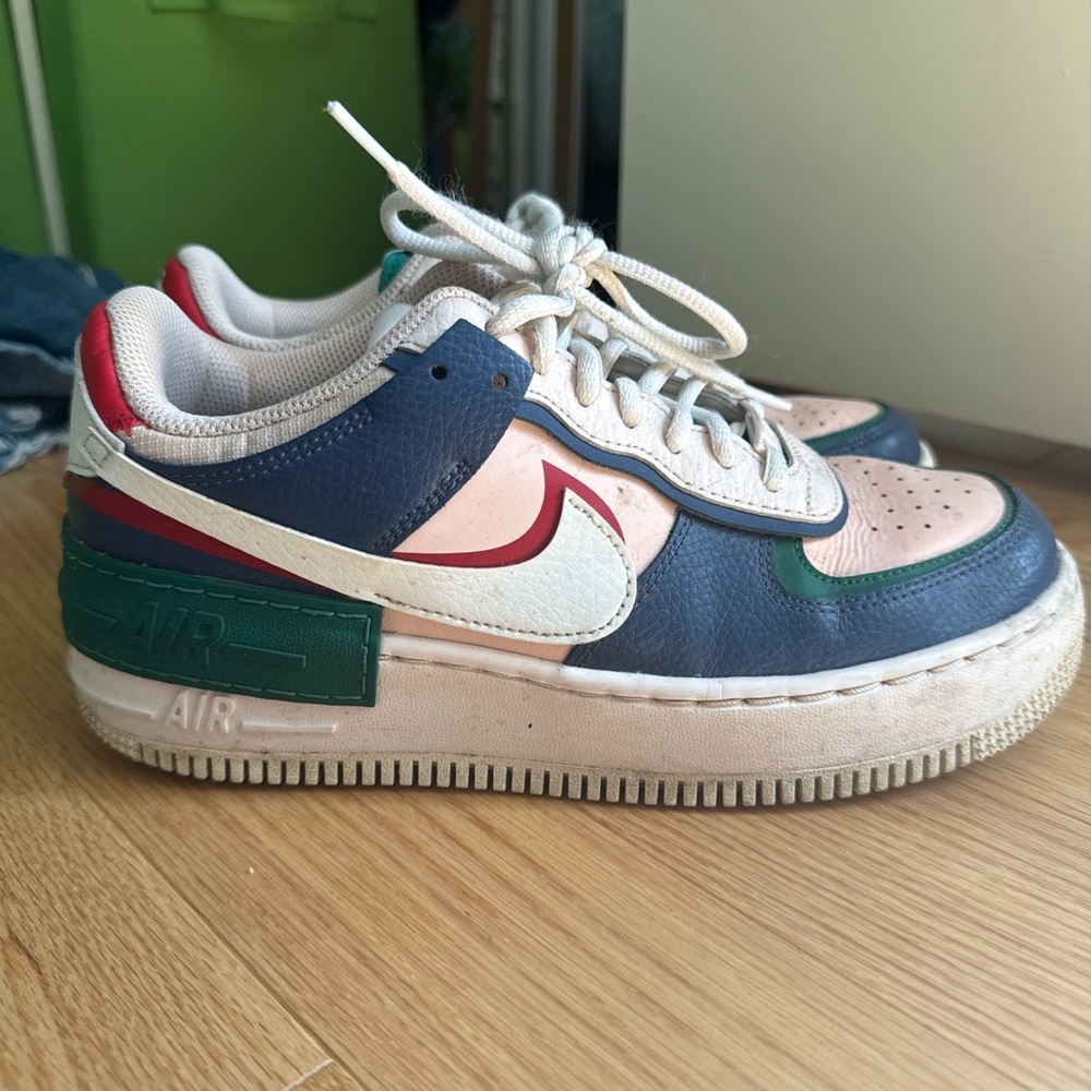 Nike color block air force ones